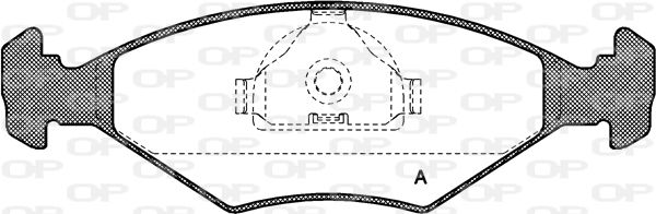 OPEN PARTS stabdžių trinkelių rinkinys, diskinis stabdys BPA0281.10